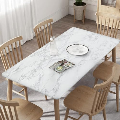 Marble Contact Paper White Extra Wide Peel and Stick for Kitchen Countertop - color: Gray/White, size: 47.2" x 196"