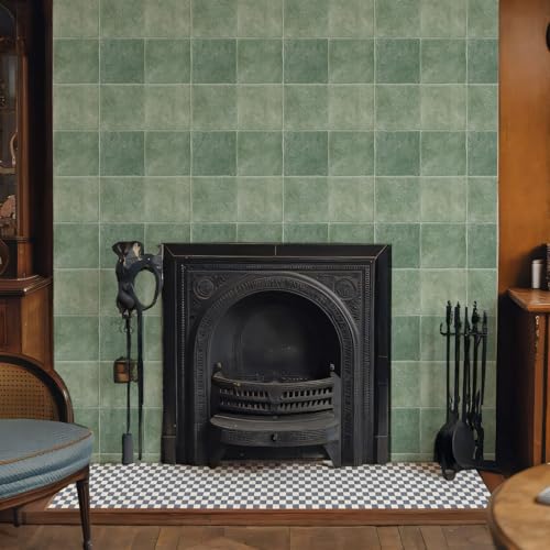 10 Sheets Thicker Design Peel and Stick Backsplash, 3D Self Adhesive Peel and Stick Wall Tile Backsplash for Kitchen, Bathroom, 12"x12", Light Green - color: Light Green