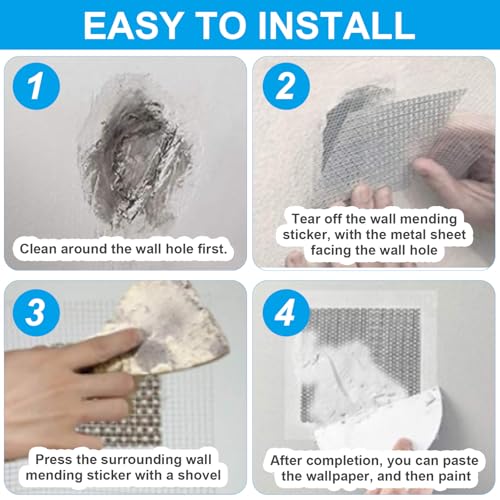 8Pcs 6 x 6 Inch Drywall Repair Patch - size: 6x6 Inch