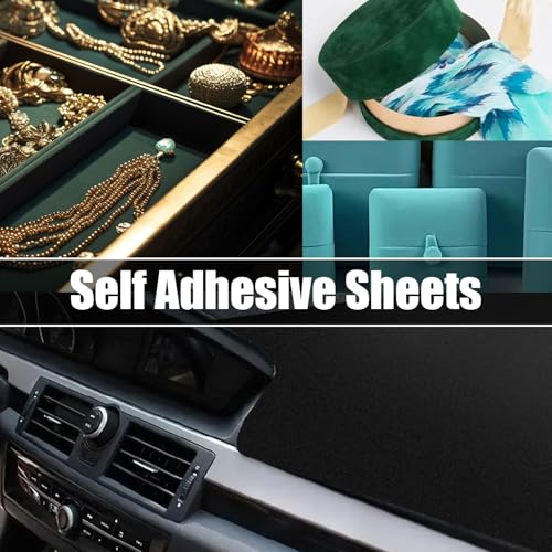 Biaungdo Self Adhesive Felt Sheets, Dark Blue Felt Sheet 17.7 x 117 Inch - color: Blue, size: 17.7 x 117 Inch