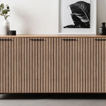 Yun-aeon Natural Wood - Light Tan Slats Peel and Stick Wallpaper for Wall - color: Light Tan, size: 17.3" x 160"