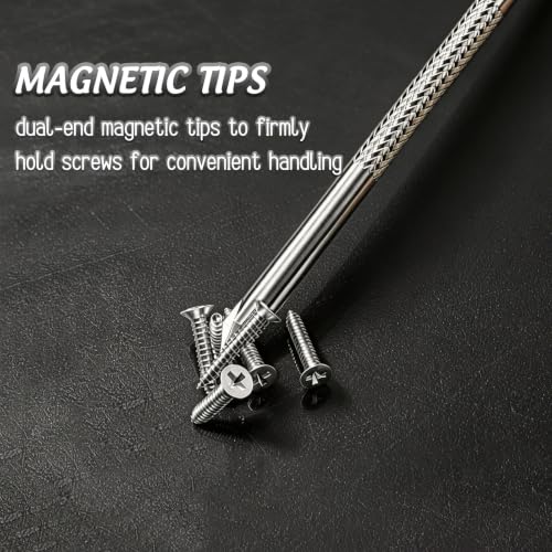 Right Angle Offset Screwdriver Set 7.5" Magnetic Phillips & Slotted