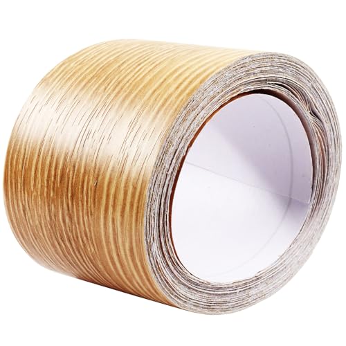 Hordion Wood Grain Repair Tape, 2" x 33ft Adhesive Repair Patch, Brown Oak