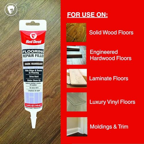 Red Devil 056070 Flooring Repair Filler, 5 oz., Dark Mahogany, 1 Pack - color: Dark Mahogany, size: Pack of 1