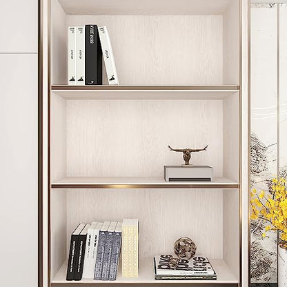 TOTIO 32x315inch Extra Wide Oak Wood Wallpaper Peel Stick Beige White Wood Grain Contact Paper Oak Textured Vinyl Wrap Air Guide Slot Design Matte Thickened Self-Adhesive Waterproof Wall Sticker - color: Ivory White, size: 32" x 315"