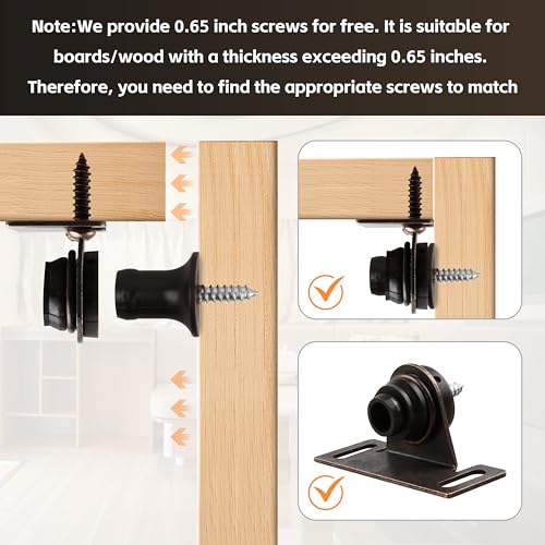 Cabinet Door Latch,H219 Bulldog Cabinet Catch, Cabinet Hardware, Brown (2pcs) (2pcs) - color: 2pcs