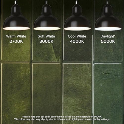 Smart Tiles Peel and Stick backsplash, Stacked Forest Green, 11.43"x9" - color: Forest Green