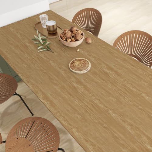 Peel and Stick Wallpaper Brown Wood Grain Contact Paper 23.6" x 118.1" - color: Brown, size: 23.6" x 118.1"