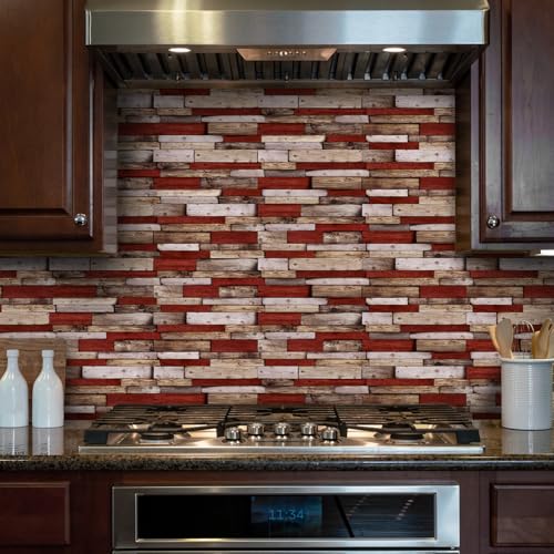 24pcs Peel and Stick Backsplash Tile Wall Stickers 9.68x4.72 inch - color: Hzw-xy-htp-108