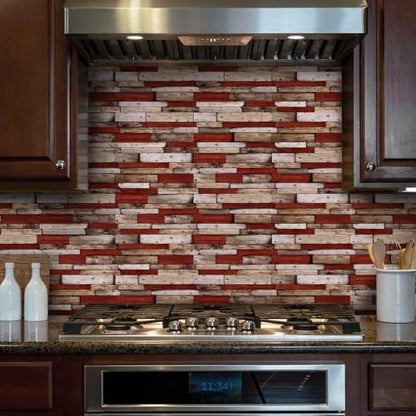 24pcs Peel and Stick Backsplash Tile Wall Stickers 9.68x4.72 inch - color: Hzw-xy-htp-108