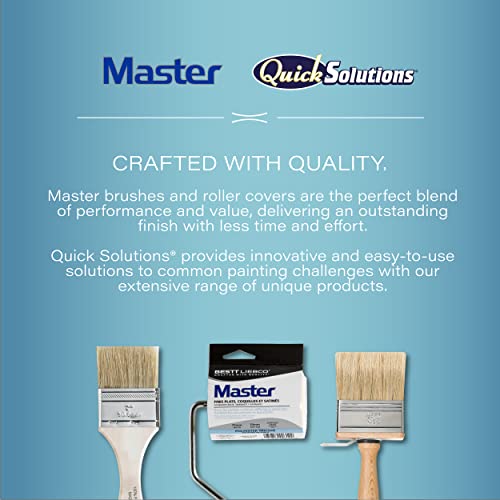 Bestt Liebco 690289500 QS 2" Short Rubber Handle Angle Brush/Roller/Applicator, White (Pack of 2) - size: 2 in. (Pack of 2)