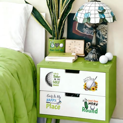 Peacoblue Golf Quotes Rub On Transfers for Craft, Transfer Sticker - style: Golf Balls and Clubs