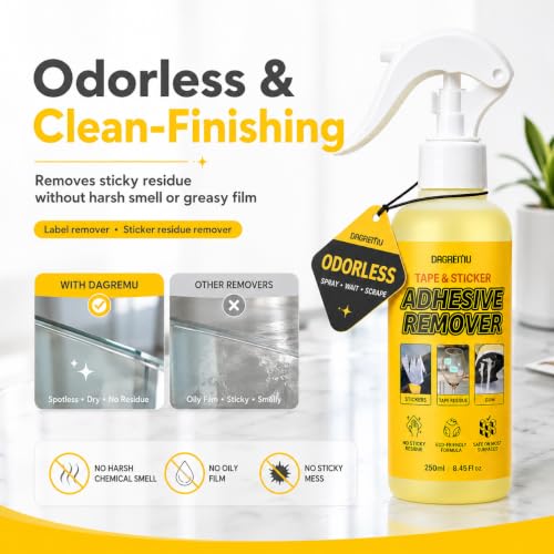Adhesive Remover Spray 8.45 Oz with Scraper, Surface Safe