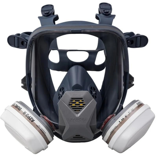 Parcil Distribution Full Face Respirator with Filter - color: Grey