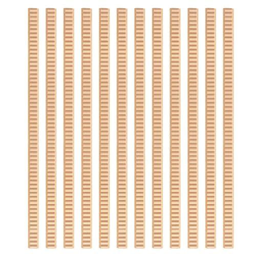 12 Pcs 3D Decorative Wood Trim Molding Wavy, DIY Wood Moldings for Home Wall Cabinet Shelf Window Door Decoration, Home Improvement (15 * 5mm) - size: 15*5mm/0.59*0.19in