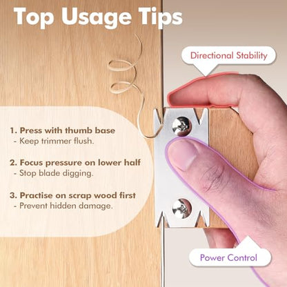 Premium Wooden Edge Banding Trimmer With 3 Replacement Blades