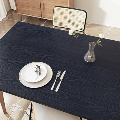 WESTICK 393" x 15.8" Wood Contact Paper Peel and Stick Countertops Waterproof Wood Wallpaper Textured Navy Wooden Wallpaper Self Adhesive Wood Look Contact Paper for Cabinets Desk RV Counter Cover - color: 2.navy, size: 15.8" x 394"