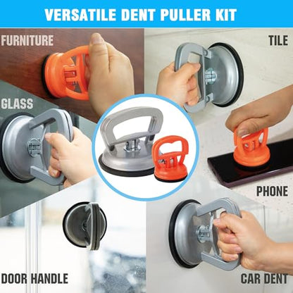 Aluminum Dent Puller | 7 Pack Strong Dent Removal Tool | Car Dent Puller Kit for Car Suction | Dent Repair Kit for Cars Body|Glass|Screen|Moving Objects