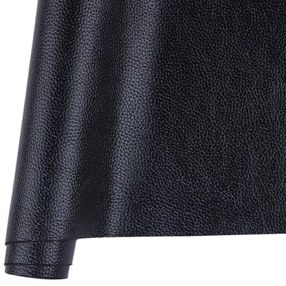 Ramya Faux Leather Sheets Roll 12" X 53"(30cm X 135cm) Upholstery Faux Leather Suitable for Handmade DIY, Earrings, Hair Clips, Sewing Crafts Projects (Black) - color: Black