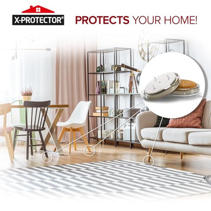 X-Protector Nail On Chair Leg Pads - 16 PCS 1" - Chair Leg Floor Protectors - size: 1in (FELT, 16 PCS)