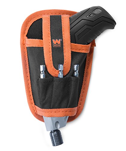 WEN 49103 3.6V Lithium-Ion Cordless Electric Screwdriver with Bits & Belt Holster