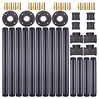 38x14 in H-Shape Bar Height Pipe Table Legs 2 Pack - size: 38'' x 14''