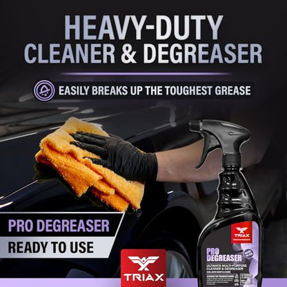 Triax Pro Degreaser and Cleaner, Multi-Purpose, Heavy Duty (1 Gallon) - size: 128 Fl Oz (Pack of 1)