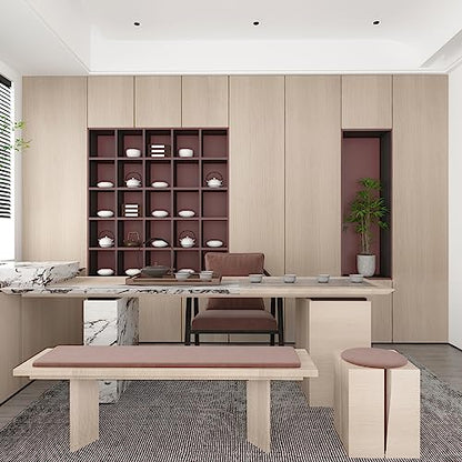 Boobest 48"x196" Extra Wide Wood Wallpaper Peel and Stick Wood Winyl Wrap - color: Brown, size: 48" x 196.8"