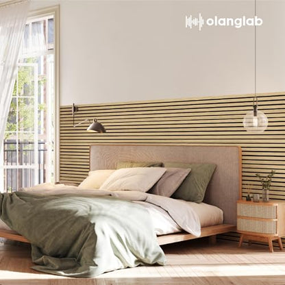 Olanglab Wood Panels for Wall 4Pack 94.5"x12.6" Warm Oak - color: Warm Oak