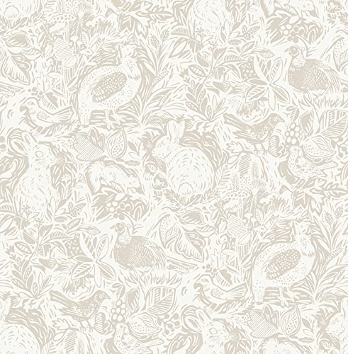 NuWallpaper by WallPops Cream Terrene Peel & Stick Wallpaper, NUS4304