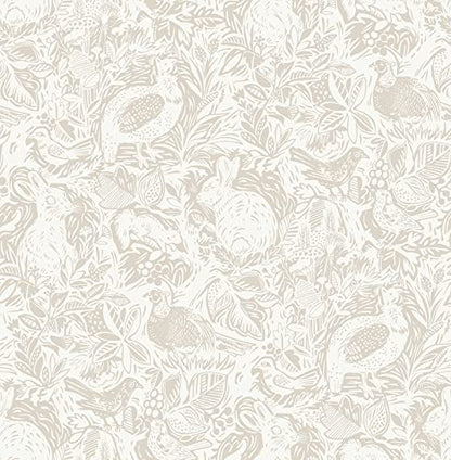 NuWallpaper by WallPops Cream Terrene Peel & Stick Wallpaper, NUS4304