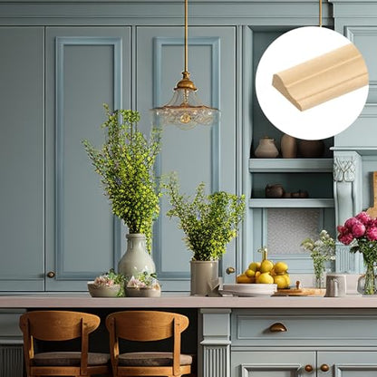 12 Pcs Wall Molding Trim, Split Wood Slats Mouldings, 15.8" X 1.6 - size: 15.8" X 1.6
