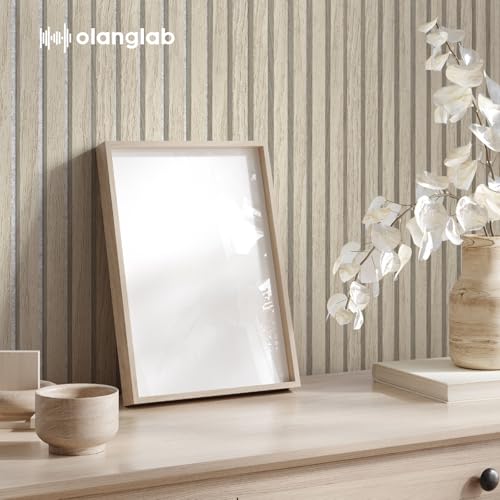 Olanglab Wood Panels for Wall 4Pack 94.5"x12.6" Light Oak - color: Light Oak