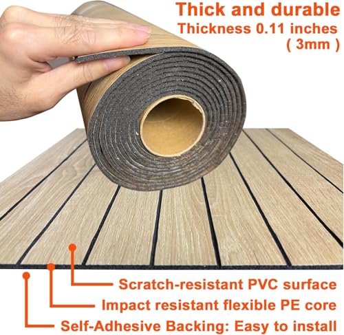 AMIGO Peel and Stick PVC Slat Wall Panel 118"x15.75" Self-Adhesive Thick Faux White Wood Grain Wallpaper Panel 3D Soundproof Wall Panels for Walls & Ceilings - color: White