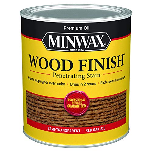 Minwax 70040444 Wood Finish, Red Oak, 1 Quart - color: Red Oak, size: 0.25 Gallon