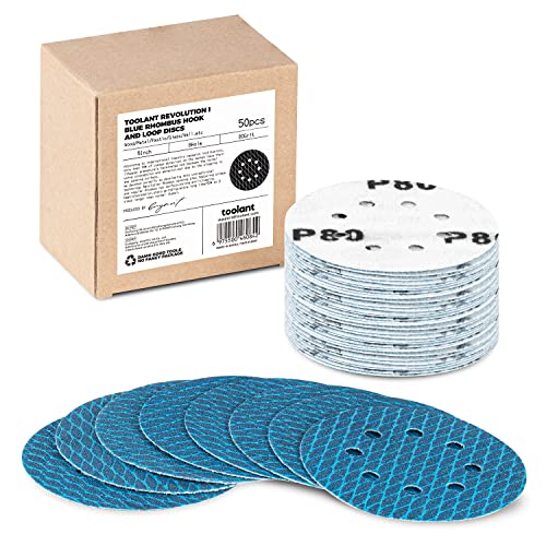 toolant Diamond Shape 5 Inch 80 Grit Sanding Discs, 50Pack - style: (5 inch)80 grit