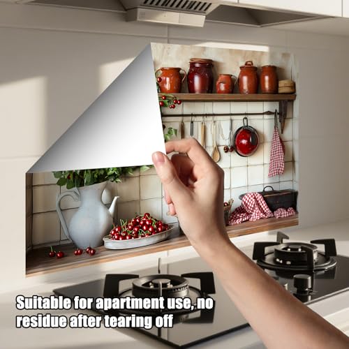 Nuxovilar Kitchen Backsplash Peel and Stick Wallpaper,17.72"x27.56" - color: A-Farmhouse Styles
