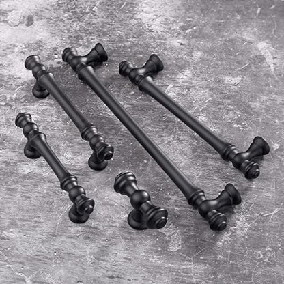 Asidrama 1 Pack 3 Inch(76mm) Matte Black Kitchen Cabinet Handles, Cabinet Pulls Kitchen Cabinet Hardware for Cupboard Drawer Pulls - color: Matte Black, size: 3" Hole Center, style: 1 Pack