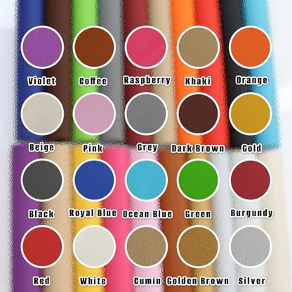 20PCS 12x8 Inches (30x20 CM) Faux Litch Leather Sheets, A4 Soft Textured PU Synthetic Leather Fabric for Bows Earrings Making DIY Craft - color: Litch Leather