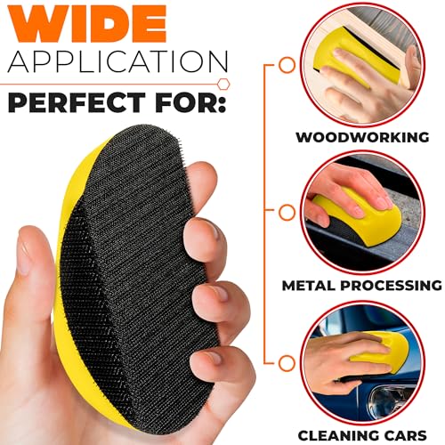 Mouse Sanding Blocks 2 Pcs, Hand Sander for Wood, Auto Body, Crafts