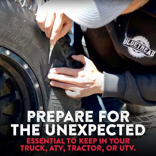 GlueTread Sidewall Tire Repair Kit, External Emergency Tubeless ATV Patch