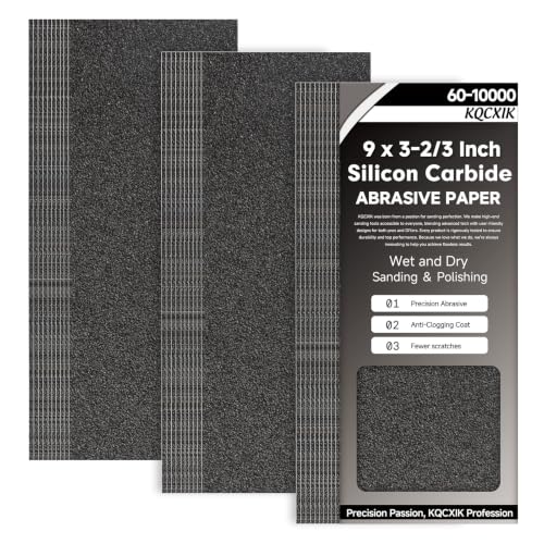 Premium 30-Sheet 60 Grit Wet Dry Sandpaper, 9 x 3-2/3 Inch - style: 60Grit