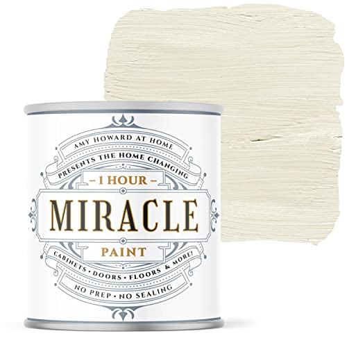 AMY HOWARD AT HOME - One Hour Miracle Paint - Water-Based Enamel - Scrubbable Eggshell Finish Furniture, Cabinets, Trim and More - All In One - No Stripping, Sanding, or Priming - 32 OZ - Ballet Slippers - color: Ballet Slippers