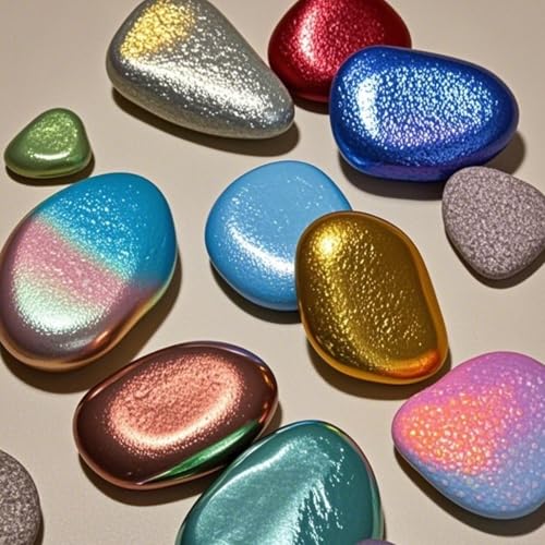 Shimmer Metallic Acrylic Paint Chalk Paste 1.7oz/50ml, Ideal for Wood/T-Shirts/Glass/Stone, DIY Crafts Projects Glitter Pearlescent Golden Pigment Suitable for Beginners Artists (Shimmer Green) - color: Shimmer Green