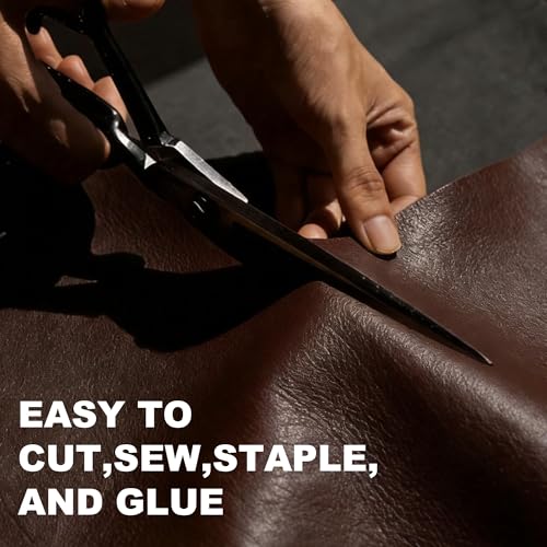 Faux Leather, Marine Vinyl PVC Leather for DIY Upholstery, Sofa Car Boat Seat Repair, Waterproof & Easy to Clean, Dark Brown(3 Yd 55x108 Inch) - color: Dark Brown, size: 3Yd (55x108inch)