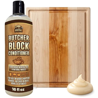 Butcher Block Conditioner, Food Grade Mineral Oil and Beeswax - size: 16 Fl Oz (Pack of 1)