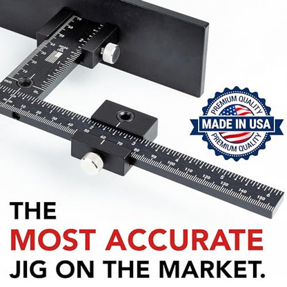 The Original Cabinet Hardware Jig - Made in USA - Most Accurate Tool for Knobs and Pulls - Hand Calibrated by True Position Tools - size: ORIGINAL
