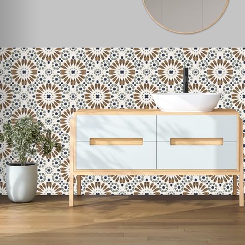 Peel and Stick Backsplash Tile Sticker, 5.91x11.81 inch, 15pcs - color: Fg-l51-hzw, size: 5.91 x 11.81 inch