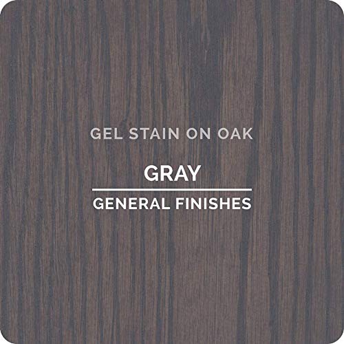 General Finishes Oil Base Gel Stain, 1 Pint, Gray - color: Gray, size: 1 Pint