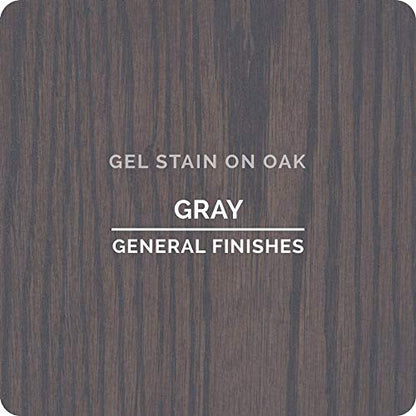 General Finishes Oil Base Gel Stain, 1 Pint, Gray - color: Gray, size: 1 Pint